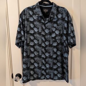 Nat Nast Shirt Men's XL Luxury Originals Silk Casual Button Down Cocktail Island